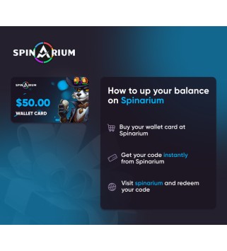 Spinarium.com $50 Wallet Card Code Key GLOBAL